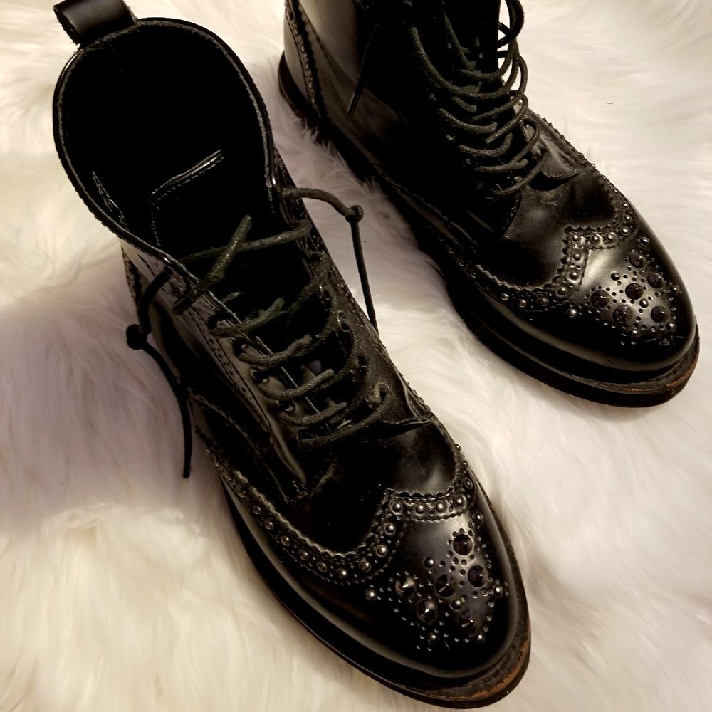 Musium FW12 Studded Leather Brogue Boots